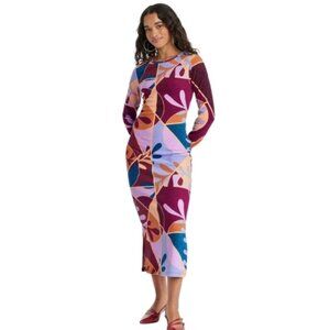 EUC Target x Talisa Almonte Long-Sleeve Stretch Knit Midi Bodycon Dress